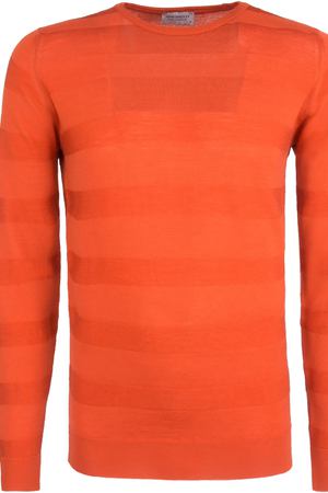 Шерстяной джемпер John Smedley John Smedley  COPLOW FLARE ORANGE Оранжевый купить с доставкой