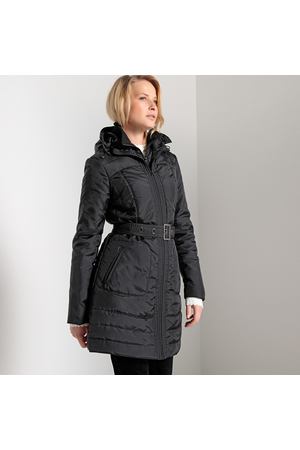 Пальто средней длины с застежкой на молнию ANNE WEYBURN 15270 купить с доставкой