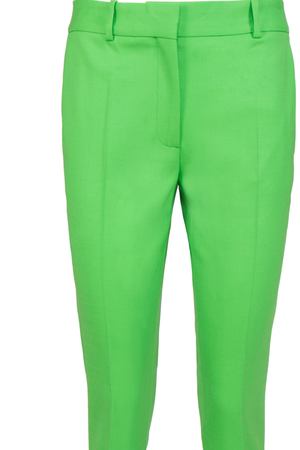 Шерстяные брюки Victoria Beckham Victoria Beckham TR SLM2322PSS18 Зеленый купить с доставкой