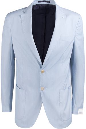 Хлопковый пиджак  Cantarelli Cantarelli 10822491-син.пол/голубой вариант 2