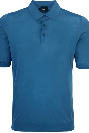 Хлопковая футболка-поло Svevo Svevo 8224SE17/ Синий купить с доставкой