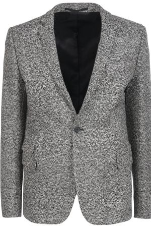 Шерстяной пиджак Les Hommes Les Hommes HBL159/серый/черный