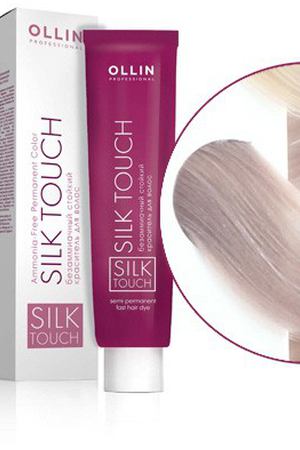 OLLIN PROFESSIONAL 10/1 краска безаммиачная для волос, светлый блондин пепельный / SILK TOUCH 60 мл Ollin Professional 729483 купить с доставкой