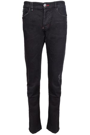 Хлопковые джинсы Philipp Plein F18C MDT0988 Черный купить с доставкой
