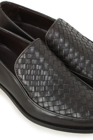 Кожаные лоферы Bottega Veneta Bottega Veneta 417021 Коричневый