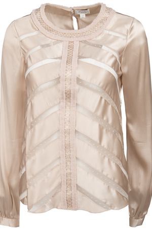 Шелковая блуза Temperley London Temperley London 14PCAB4124A/розовая пудра купить с доставкой