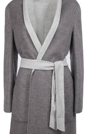 Двустороннее пальто Les Copains Les Copains OL8121 Серый/пояс вариант 2 купить с доставкой