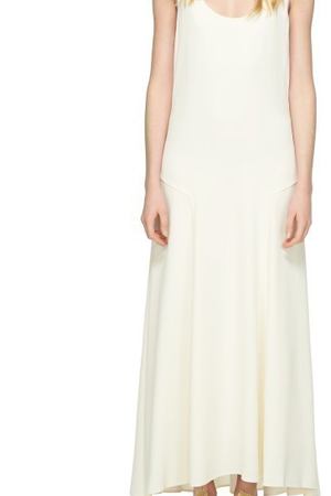 Белое платье-макси с декором Theory 1316181