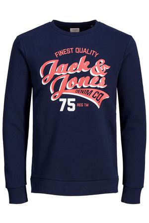 Свитшот с круглым вырезом и рисунком спереди Jjelogo Jack&Jones 128604 купить с доставкой