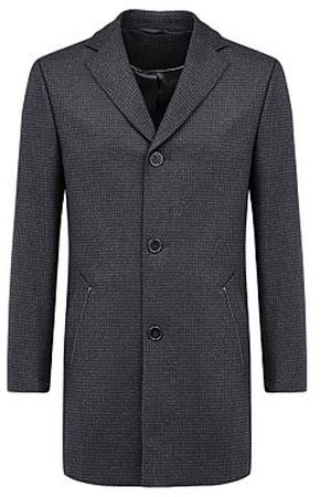 Шерстяное пальто с отделкой экокожей AL FRANCO 148965
