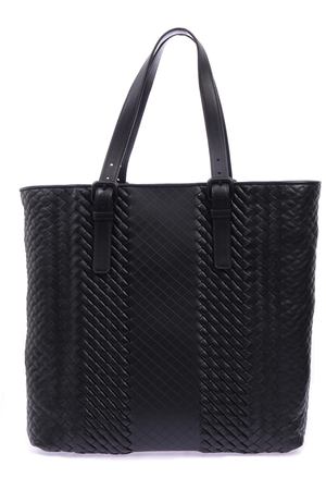 Кожаная сумка Aquatre Bottega Veneta 492632 VV340 1000 Черный