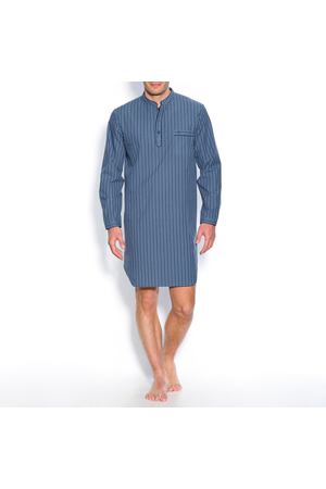 Пижама-рубашка в полоску из поплина La Redoute Collections 111567 купить с доставкой