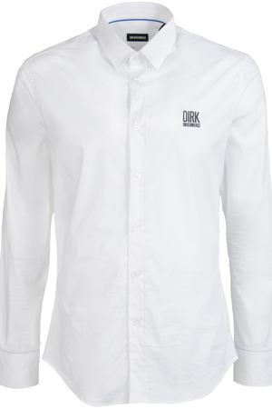 Хлопковая рубашка  Dirk Bikkembergs Dirk Bikkembergs D2DB6010731W/белый купить с доставкой
