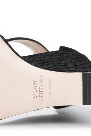 Замшевые босоножки на танкетке Stuart Weitzman Stuart Weitzman xl91409 backupwe Черный купить с доставкой