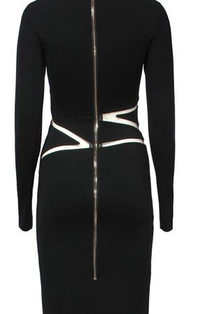 Платье с прозрачными вставками Philipp Plein Philipp Plein CW434321/сетка Черный