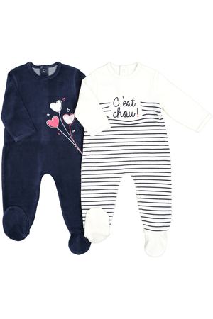 Комплект из 2 пижам из велюра, 0 мес. - 3 года La Redoute Collections 92950