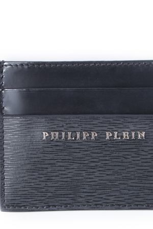 Кожаная визитница Philipp Plein Philipp Plein MVG0048 Черный/лак