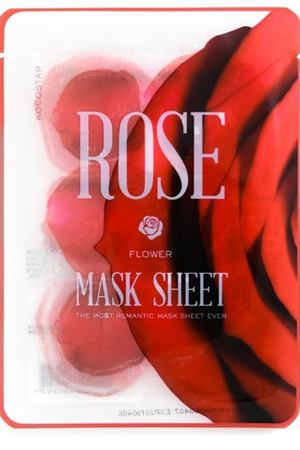 KOCOSTAR Маска-слайс для лица, роза / ROSE FLOWE MASK SHEET 20 мл Kocostar 20-0018 купить с доставкой