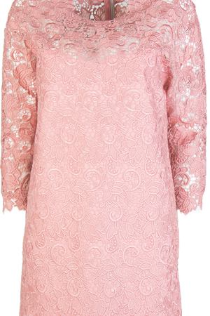 Кружевное платье ERMANNO SCERVINO Ermanno Scervino D292Q417LWKY Розовый купить с доставкой