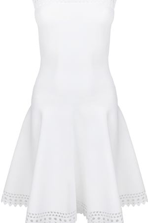 Приталенное платье ALAIA Alaia 6S9RF20RM214/ Белый