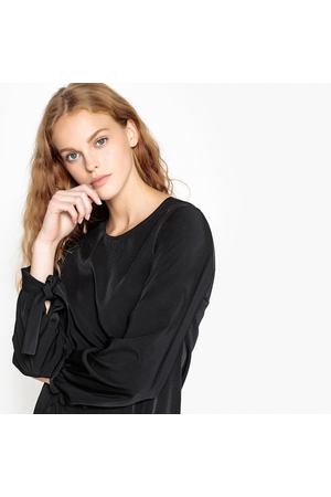 Платье короткое однотонное с длинными рукавами School Rag 46475