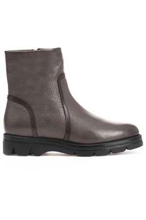 Кожаные ботинки с мехом Santoni WTUD57542 G80 Коричневый, Серый