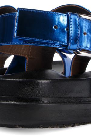Кожаные сандалии MARNI Marni LV43100B59 синий купить с доставкой