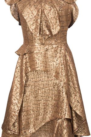 Коктейльное платье  Chapurin Chapurin 6d16-14669 Золотистый купить с доставкой