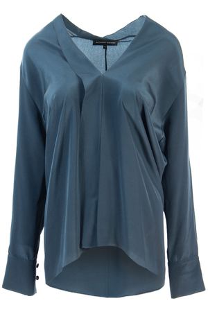 Шелковая блуза Alexander Terekhov BL186/1415/903 Серый