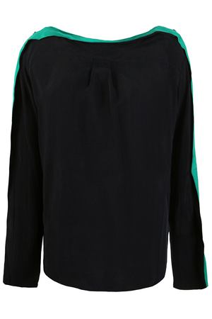 Блуза прямого кроя Ilaria Nistri 26cy558/18 317 Зеленый, Черный