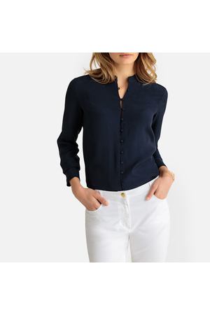 Рубашка со стоячим воротником и длинными рукавами ANNE WEYBURN 249592