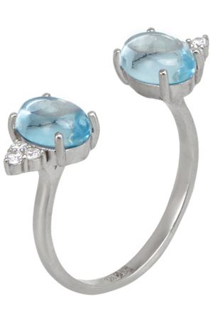 Серебряное кольцо с топазами Moonka Studio 113045072 купить с доставкой