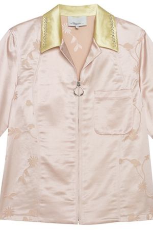 Блузка с контрастным воротником 3.1 Phillip Lim 36545201 купить с доставкой