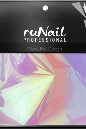 RuNail Фольга с эффектом Битое стекло, радужный 4*100 см Runail 3150