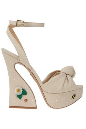 Текстильные босоножки Floral Vreeland Charlotte Olympia 10248621 вариант 2