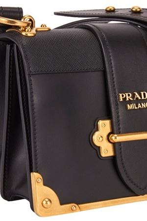 Кожаная сумка Cahier Prada 4049766