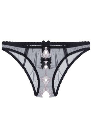 Французские трусики Lorna черные с розовым Agent Provocateur 6943024