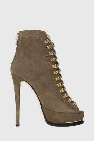 Замшевые ботильоны Elisabetta Franchi 173250888
