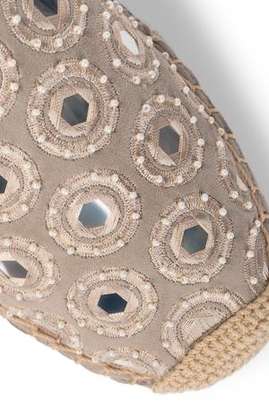 Замшевые эспадрильи TORY BURCH Tory Burch 43018 257 Бежевый, Мультиколор вариант 2