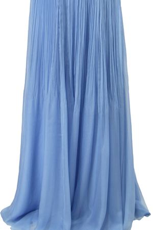 Шелковое платье ROCHAS Rochas 515598 Голубой