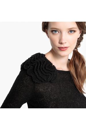 Пуловер с круглым вырезом и деталями в виде цветов MADEMOISELLE R 122023