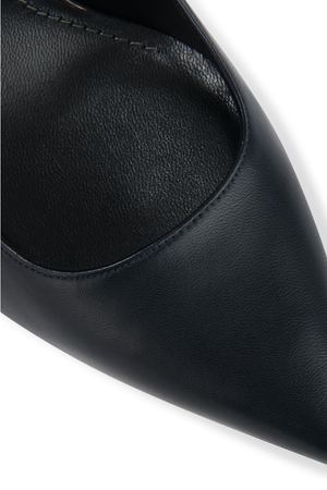 Кожаные лодочки Stuart Weitzman Stuart Weitzman WL43162/вставка/кабл/ Синий купить с доставкой