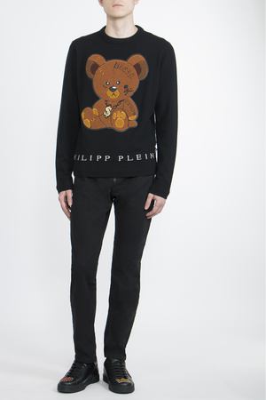 Джинсы с шнурком Philipp Plein Philipp Plein MDT0556 Черный/база купить с доставкой