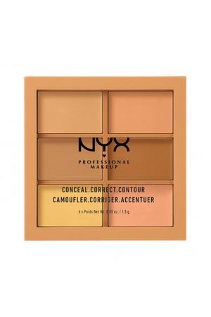 NYX PROFESSIONAL MAKEUP Палетка для коррекции лица Conceal, Correct, Contour Palette - Medium 302 NYX Professional Makeup 800897831486 купить с доставкой