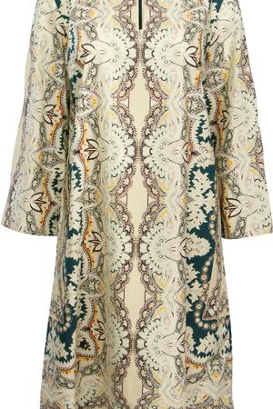 Хлопковое платье ETRO ETRO 16243/4378 Зеленый ПринтЦветы вариант 3