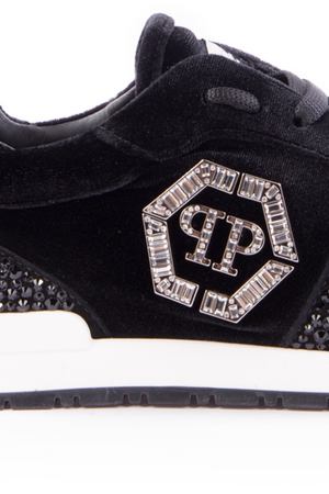 Кроссовки с декором Jewels Philipp Plein Philipp Plein F18S WSC0923 Черный купить с доставкой
