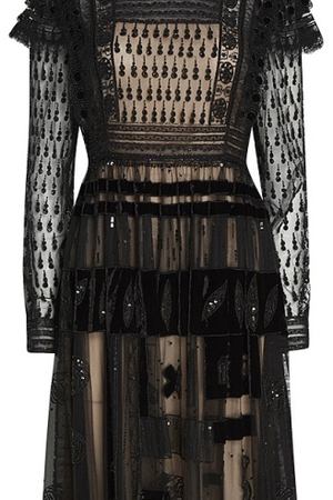 Платье-макси с вышивкой Valentino 21054203