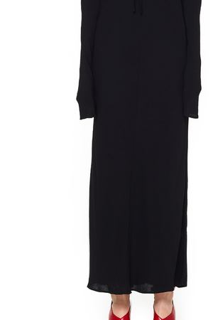 Черное платье с длинным рукавом Haider Ackermann 184-2212-108-099