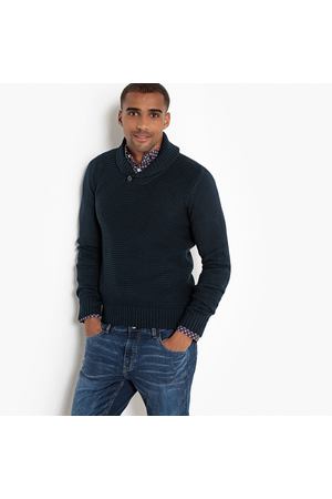 Пуловер с круглым вырезом из плотного трикотажа La Redoute Collections 122034 купить с доставкой