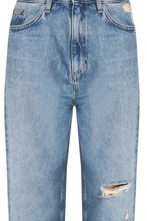 Укороченные джинсы с прорезями Jeanne Mih Jeans 17362130